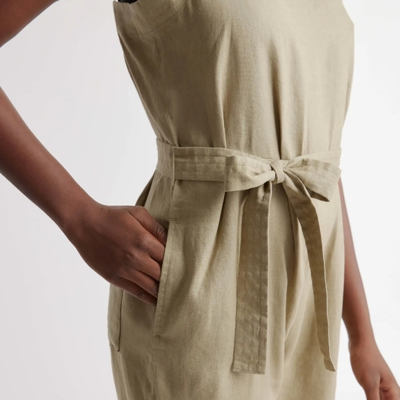 100% Linen Quince Jumpsuit - Picture 2 of 5